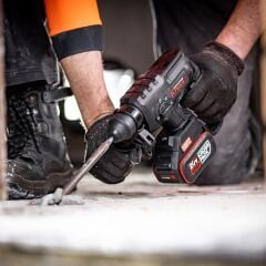 Kress KU390.4 20Volt 4.0Ah. 2.0J Li-ion Çift Akülü Şarjlı Kömürsüz Profesyonel SDS-Plus Pnömatik Kırıcı/Delici