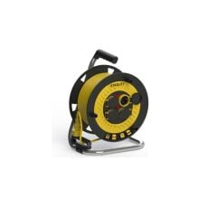Stanley Profesyonel Makaralı Kablo ST-P Serisi Termikli IP44 4 Kapaklı Soketli 25 Metre 3x1,5 mm