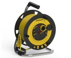 Stanley Profesyonel Makaralı Kablo ST-P Serisi Termikli IP44 4 Kapaklı Soketli 25 Metre 3x1,5 mm