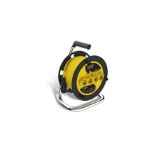 Stanley Profesyonel Makaralı Kablo ST-E Serisi Termikli IP20 4 Soketli 50 Metre 3x1,5 mm