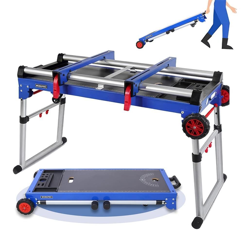 WORKPRO WP289020 150Kg 4’ü 1 Arada Tekerlekli Çok Amaçlı Profesyonel Çalışma Tezgâhı