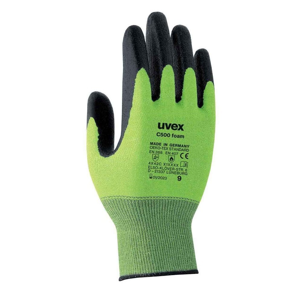 Uvex C500 Foam C Kesilme Dayanımlı, Köpük Kaplı Eldiven 9