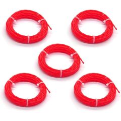 WORX WA0209 WG185E/WG186E İçin 2.4mm 20 Metre (5x 4m) PRO-GRADE Spiral Burgulu Yedek Misina