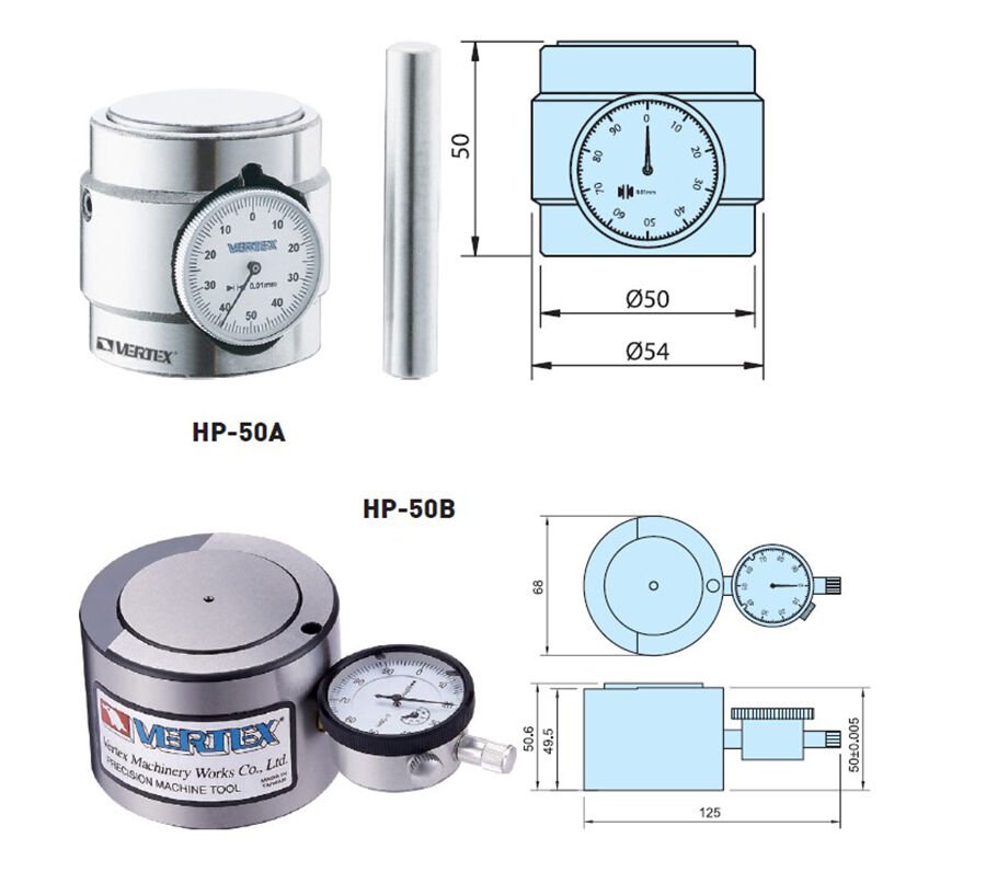 50mm VERTEX SAATLİ YÜKSEKLİK HİZALAMA (A)