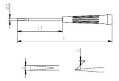İzeltaş 4500170380 Elektronikçi Tip (Klemens) Düz Uçlu Tornavida 3x80