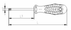 İzeltaş 4776180025 Delikli Torx Uçlu Tornavida TR25