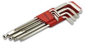 İzeltaş 4906003109 Yuvarlak Başlı Allen Anahtar Takımı Altı Köşe Uzun Boy 9 Parça