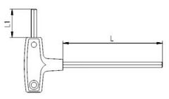 İzeltaş 4920 22 0025 2,5mm T Tipi Allen Anahtar