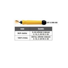 DT-3(M)-SD CP METAL GÖVDE RASPA SETİ