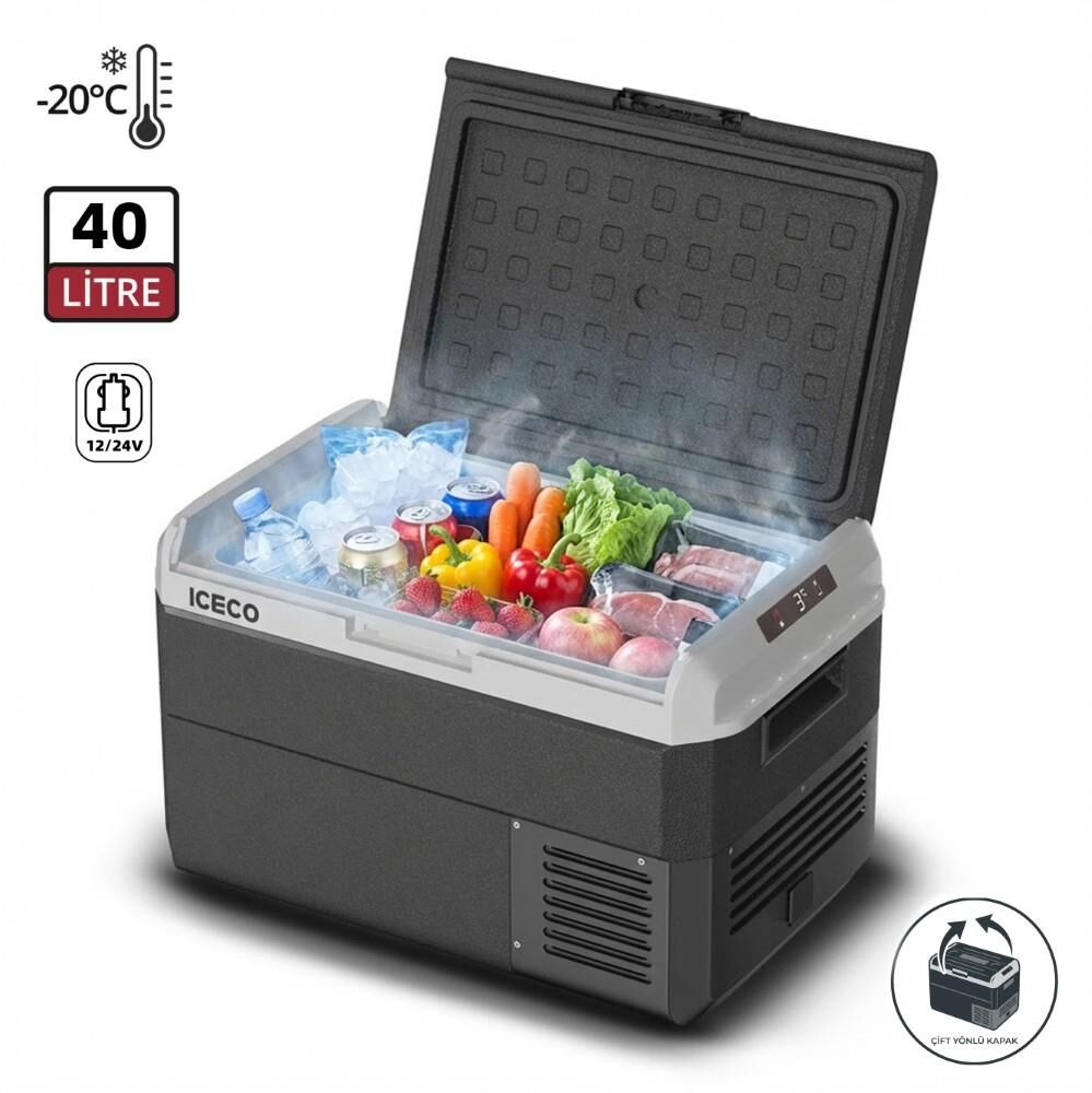 ICECO MCD40D 12/24Volt 40 Litre Kompresörlü Outdoor Oto Buzdolabı