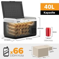 ICECO MCD40D 12/24Volt 40 Litre Kompresörlü Outdoor Oto Buzdolabı