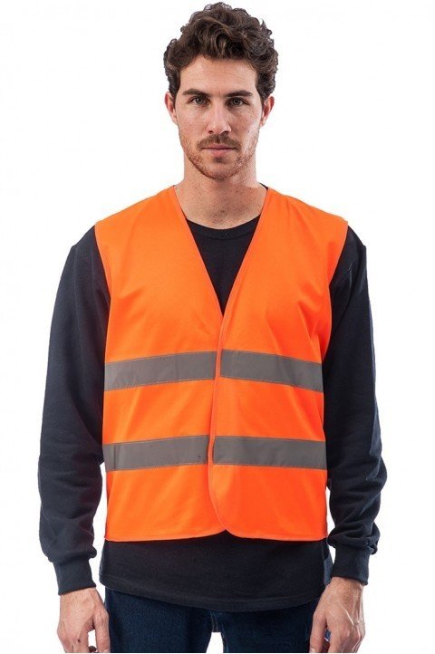 Fosforlu İkaz Yeleği Turuncu