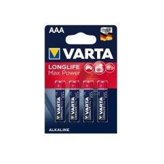Varta 4703 AAA Longlife Max Power Alkalin İnce Kalem Pil 4'lü