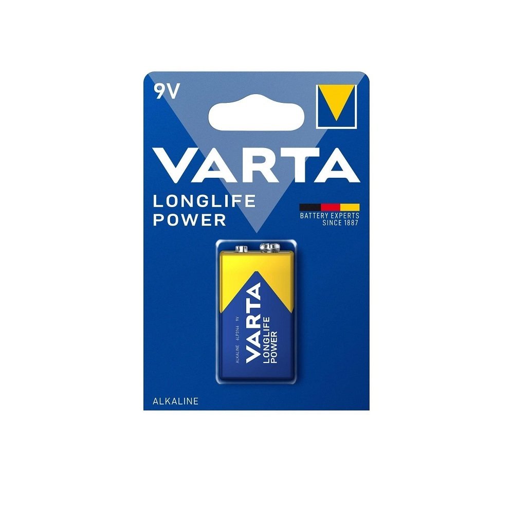 Varta 4922 Longlife Power 6LR61 Alkalin 9V Pil