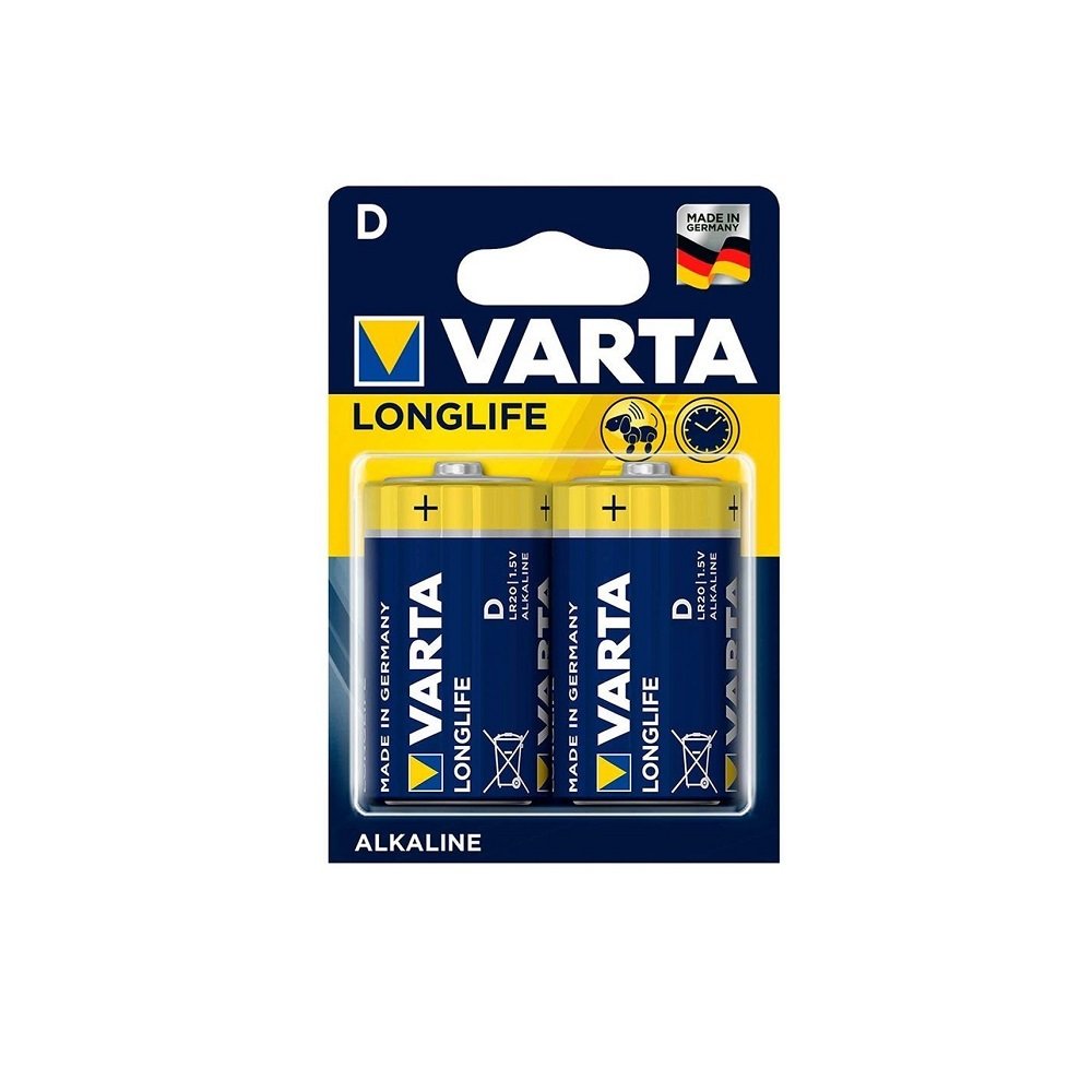 Varta 4120 Longlife Extra Alkalin D Büyük Boy Pil 2'li