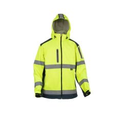 Vizwell VWJK177 Softshell Reflektörlü Çift Renkli Mont