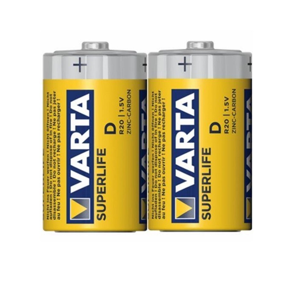 Varta Superlife Manganez D Büyük Boy Pil 2'li Shrink