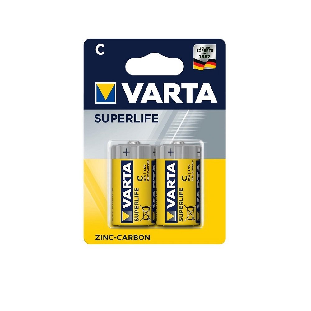 Varta Superlife Manganez Orta Boy Pil 2'li Paket