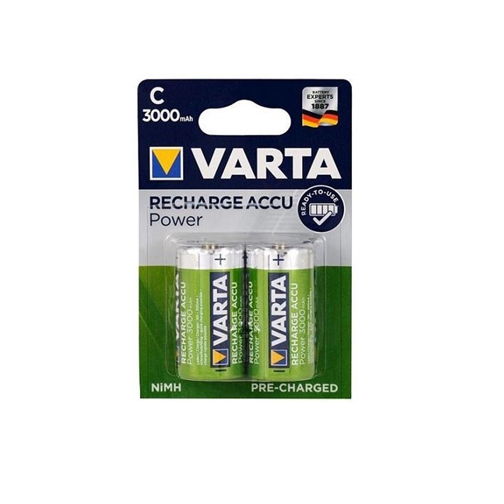 Varta 56714 Power 3000mAh C Şarj Edilebilir Orta Boy Pil 2'li