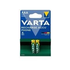 Varta 58397 Power 550mAh AAA Şarj Edilebilir İnce Kalem Pil 2'li