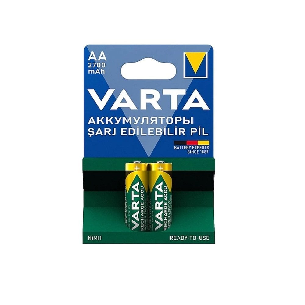 Varta 57063 2700mAh AA Şarj Edilebilir Kalem Pil 2'li