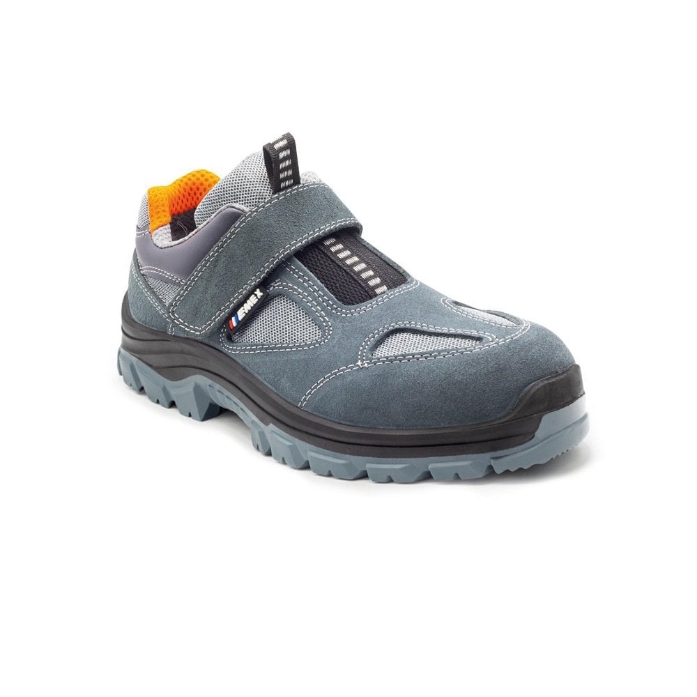Emex M1020 S1 Süet İş Ayakkabısı Gri-Oranj 41