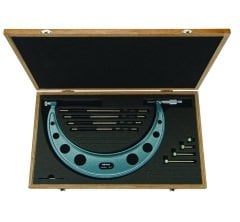 Mitutoyo 104-136A Değiştirilebilir Uçlu Mikrometre Seti 150 mm