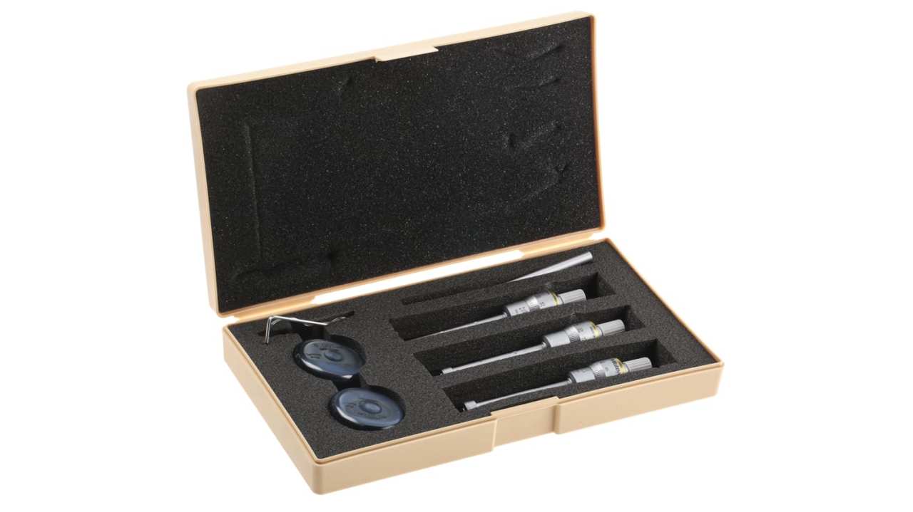Mitutoyo 368-911 Üç Noktalı Hassas Delik Ölçme Set 6-12-0,001 mm