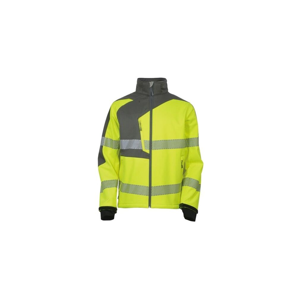 Vizwell VWJK267 Yüksek Görünürlüklü Softshell Ceket M - Sarı