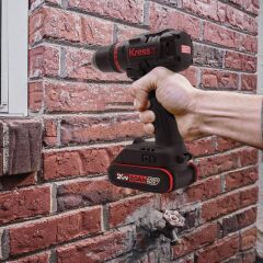 Kress KUC30.1 20Volt/2.0Ah Li-ion 60Nm Çift Akülü Kömürsüz Profesyonel Şarjlı Darbeli Matkap