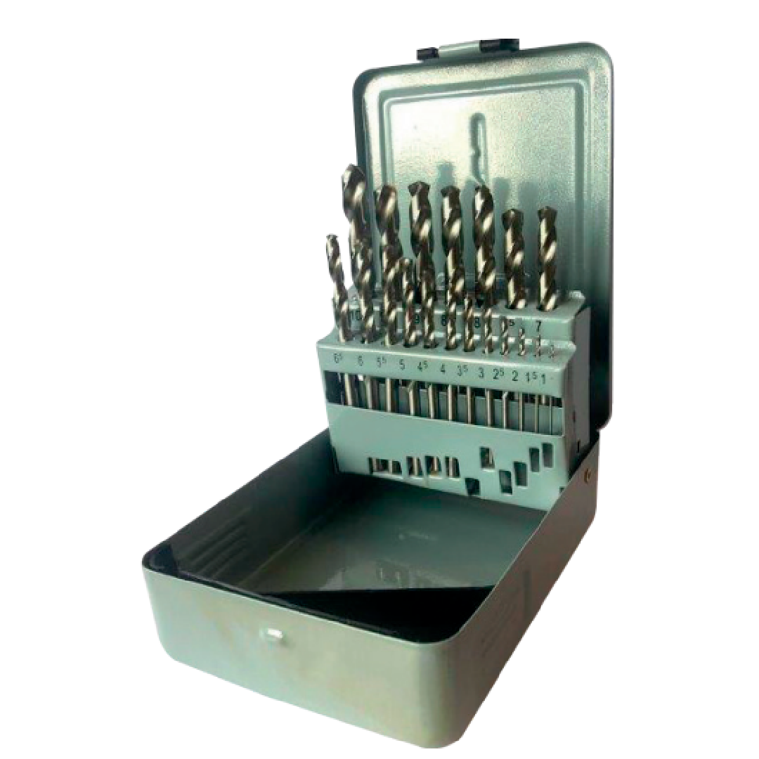 Drillcraft 19 Parça Dın338 Kısa Matkap Ucu Seti Hss 1-10X0,5 mm