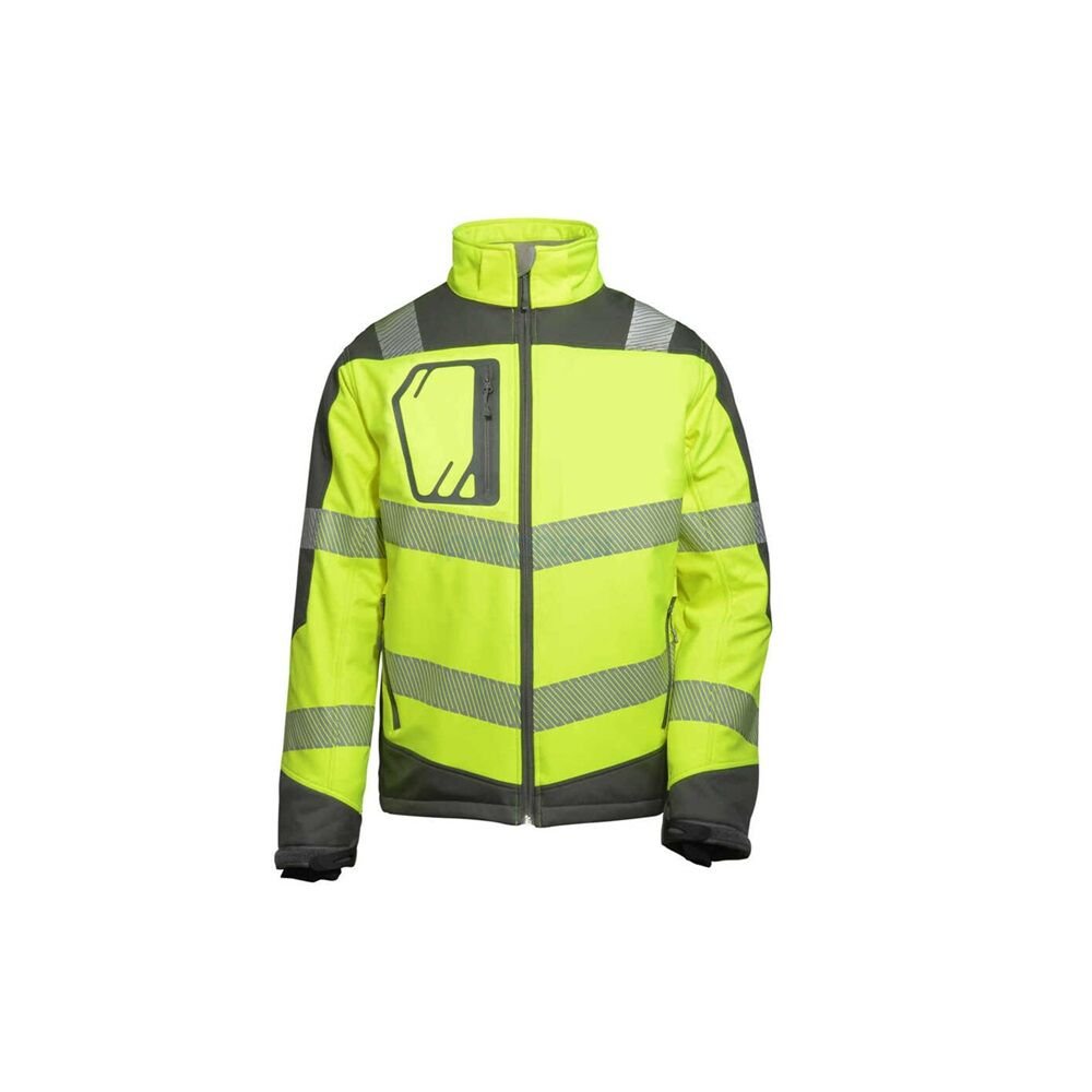 Vizwell VWJK268 Yüksek Görünürlüklü Softshell Ceket 2XL