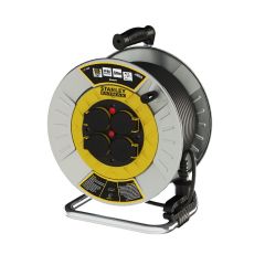 Stanley SXECFM2RASE Metal IP44 4 Soketli 25 Metre Makaralı Kablo 3x1.5 mm