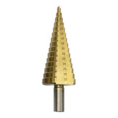 KADEMELİ SAC DELME MATKABI 4-32mm X2 TİN KAPLI