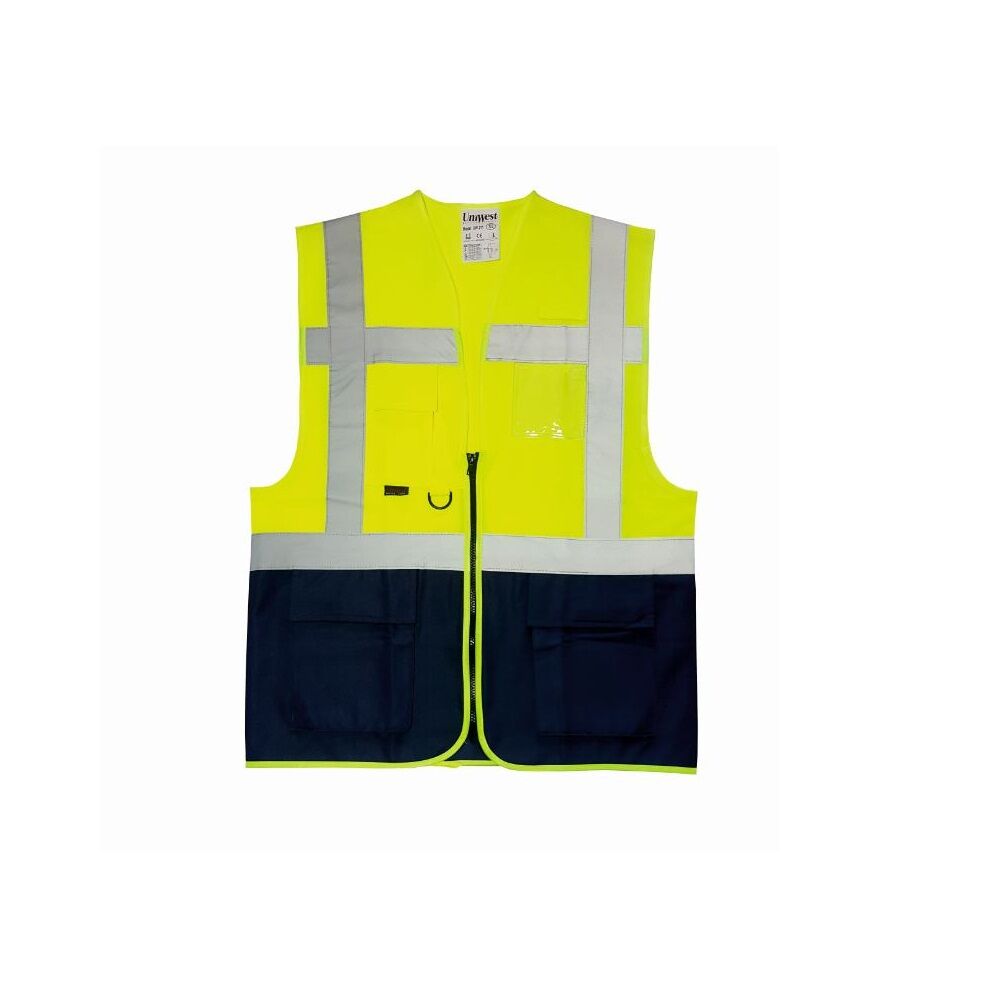 Uniwest UW-211 Yönetici Yeleği Sarı/Lacivert S